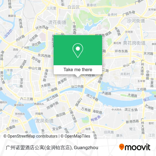 广州诺盟酒店公寓(金润铂宫店) map