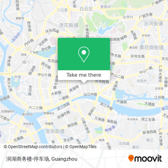 润湖商务楼-停车场 map