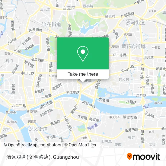 清远鸡粥(文明路店) map