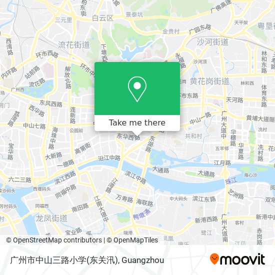 广州市中山三路小学(东关汛) map