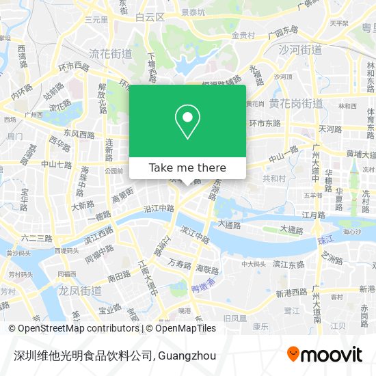 深圳维他光明食品饮料公司 map
