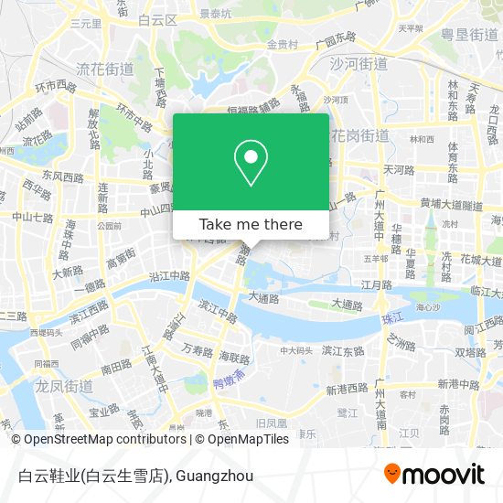 白云鞋业(白云生雪店) map