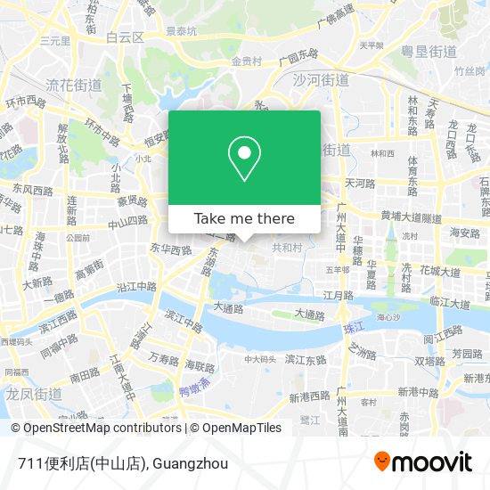 711便利店(中山店) map