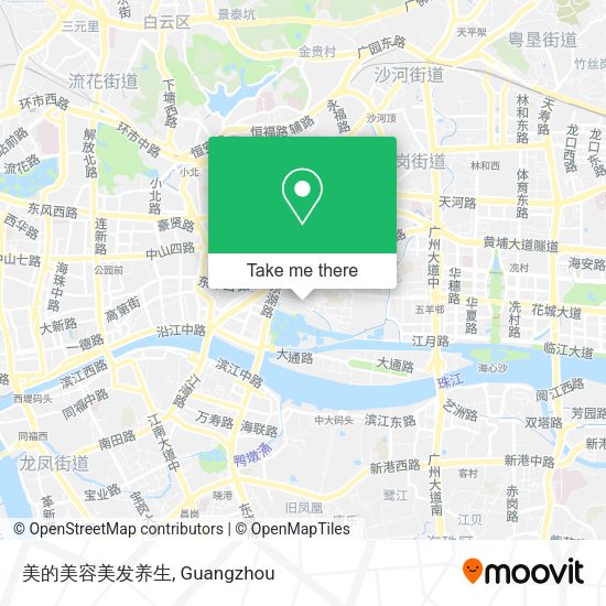美的美容美发养生 map