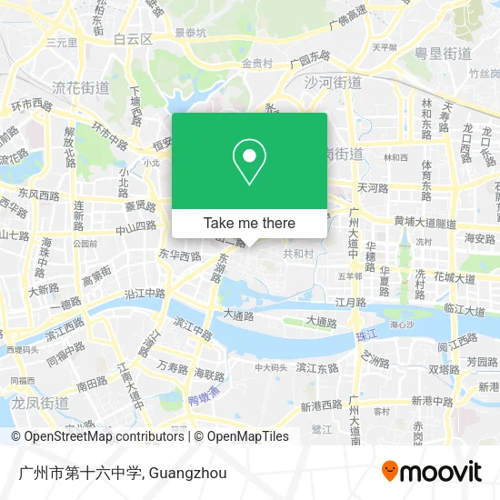 广州市第十六中学 map