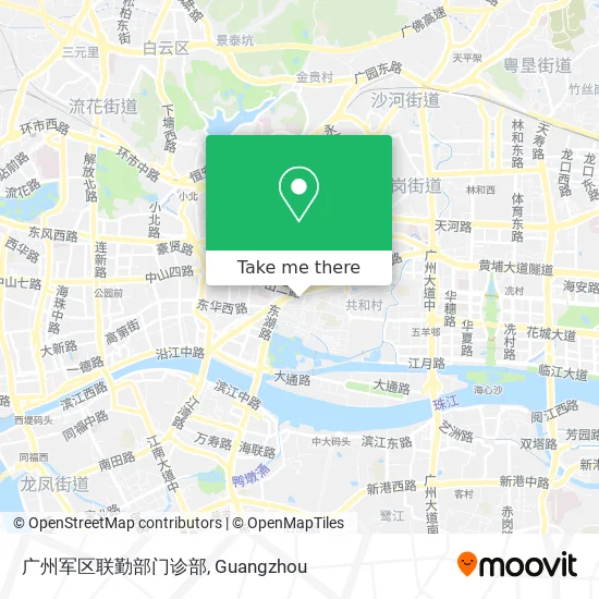 广州军区联勤部门诊部 map
