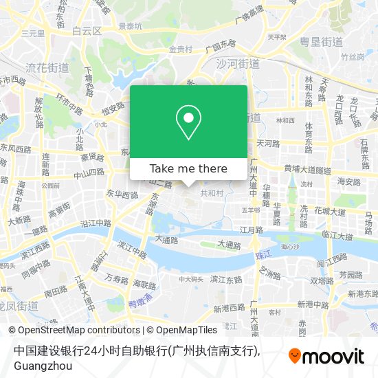 中国建设银行24小时自助银行(广州执信南支行) map