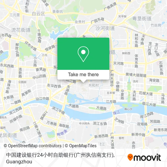 中国建设银行24小时自助银行(广州执信南支行) map