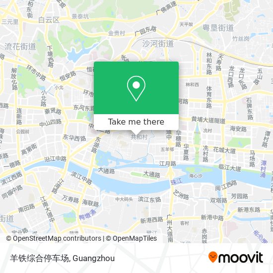 羊铁综合停车场 map