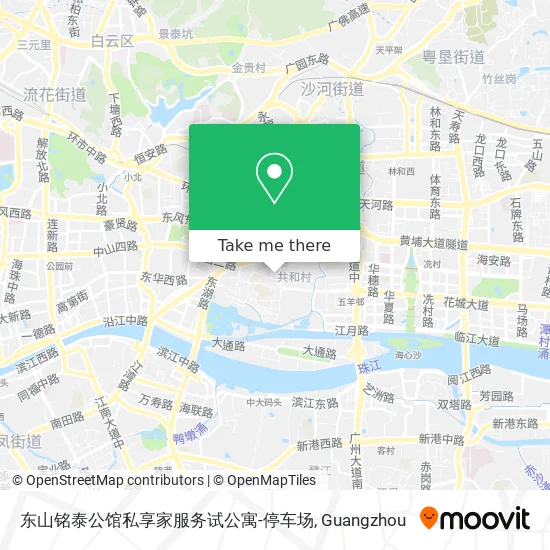 东山铭泰公馆私享家服务试公寓-停车场 map