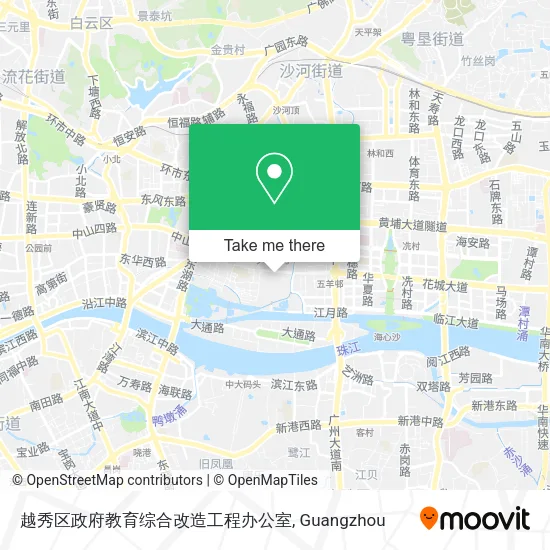 越秀区政府教育综合改造工程办公室 map