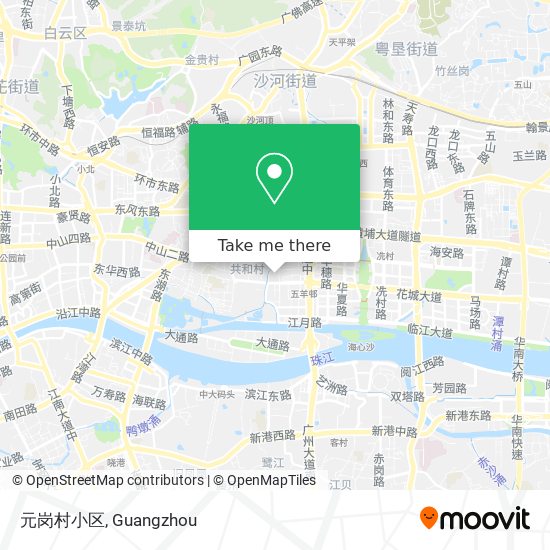 元岗村小区 map