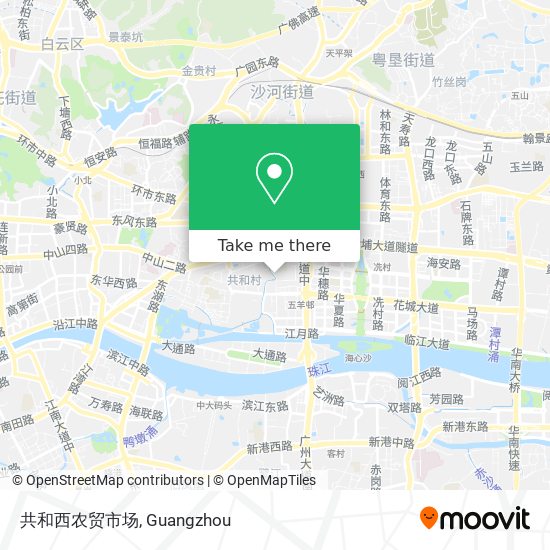 共和西农贸市场 map