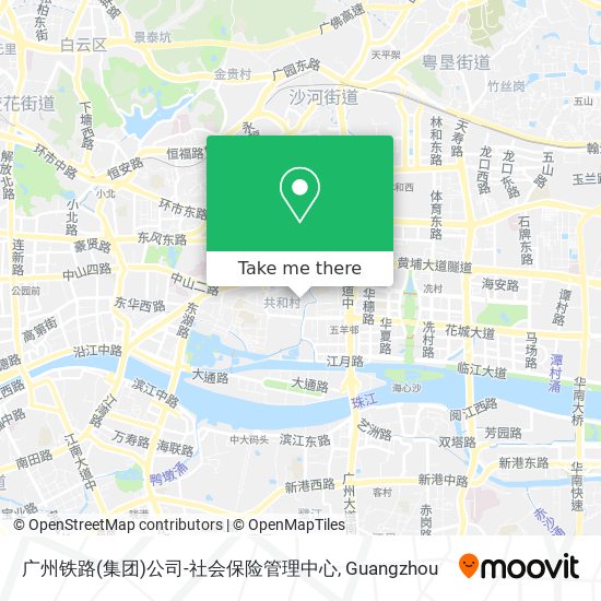 广州铁路(集团)公司-社会保险管理中心 map