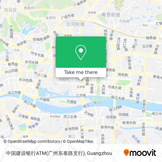 中国建设银行ATM(广州东泰路支行) map