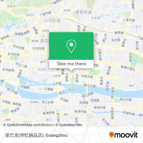 星巴克(华忆丽晶店) map
