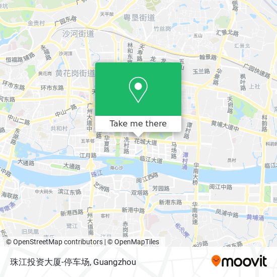 珠江投资大厦-停车场 map