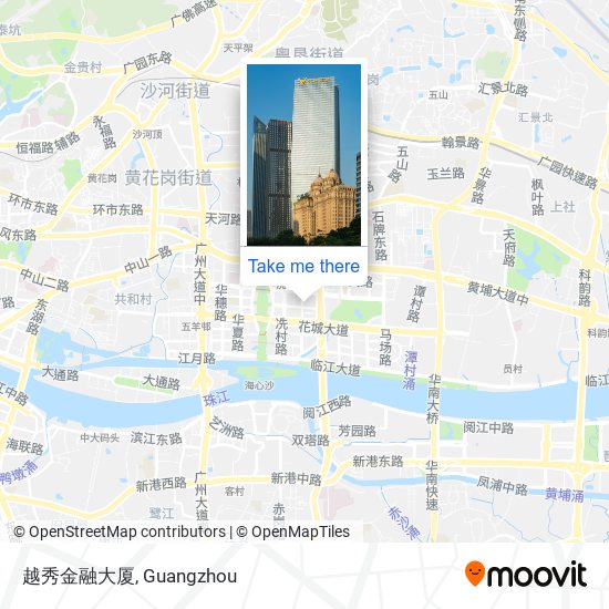 越秀金融大厦 map