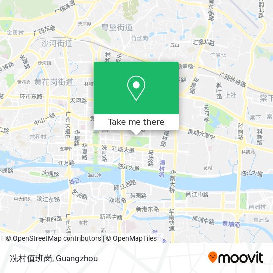 冼村值班岗 map