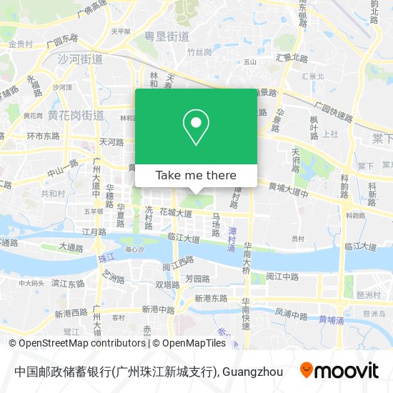 中国邮政储蓄银行(广州珠江新城支行) map