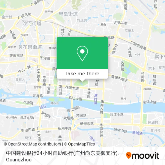 中国建设银行24小时自助银行(广州尚东美御支行) map
