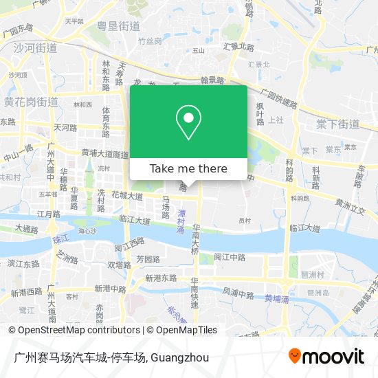 广州赛马场汽车城-停车场 map