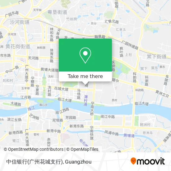 中信银行(广州花城支行) map