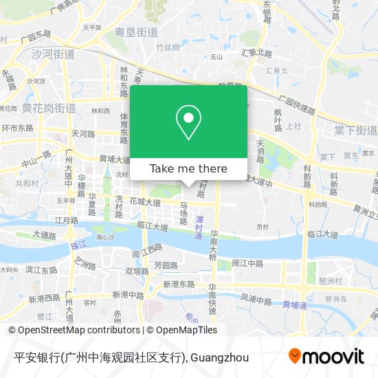 平安银行(广州中海观园社区支行) map