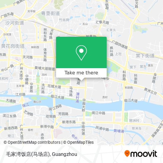 毛家湾饭店(马场店) map
