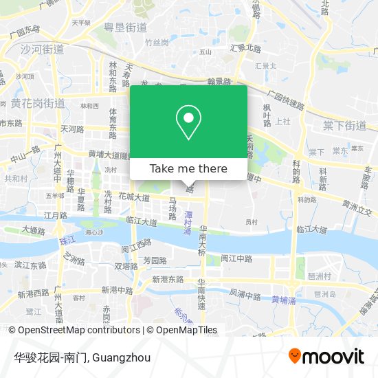 华骏花园-南门 map