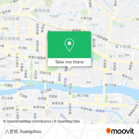 八贤馆 map