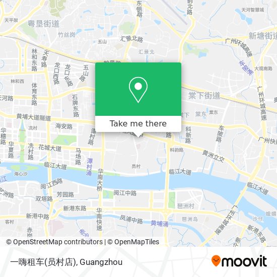 一嗨租车(员村店) map