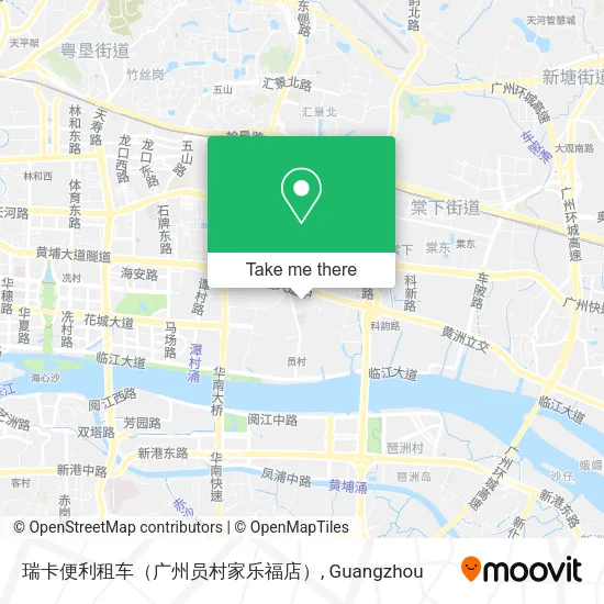 瑞卡便利租车（广州员村家乐福店） map