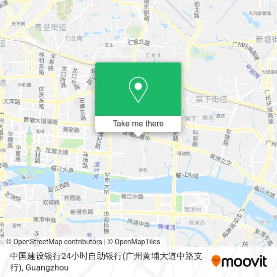 中国建设银行24小时自助银行(广州黄埔大道中路支行) map