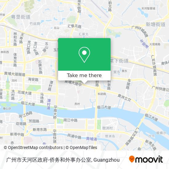 广州市天河区政府-侨务和外事办公室 map