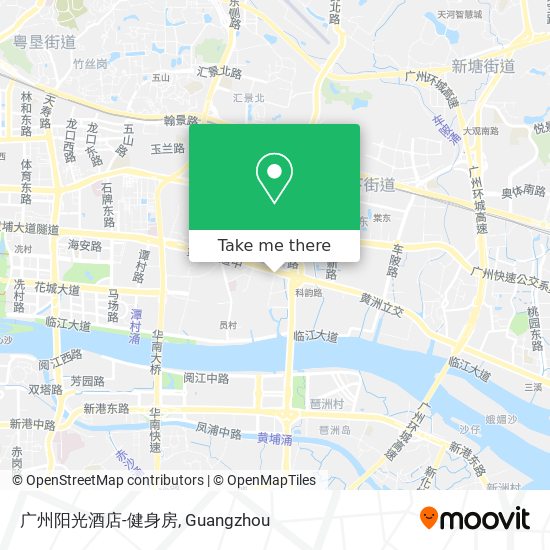 广州阳光酒店-健身房 map