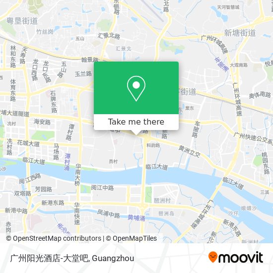 广州阳光酒店-大堂吧 map