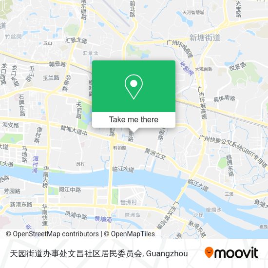 天园街道办事处文昌社区居民委员会 map