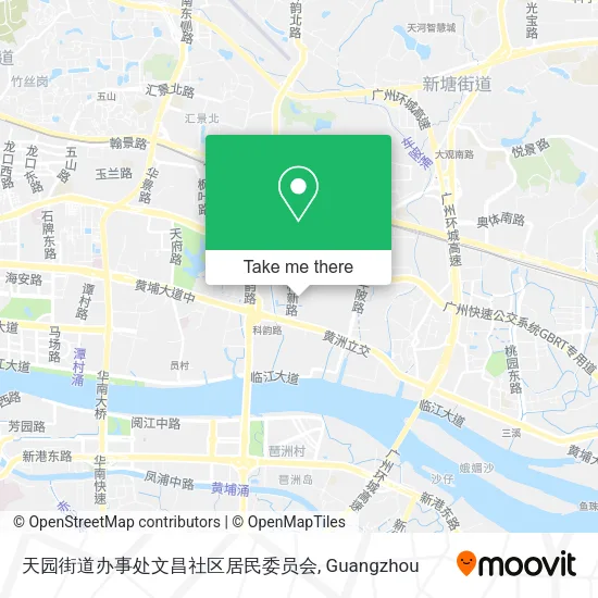 天园街道办事处文昌社区居民委员会 map