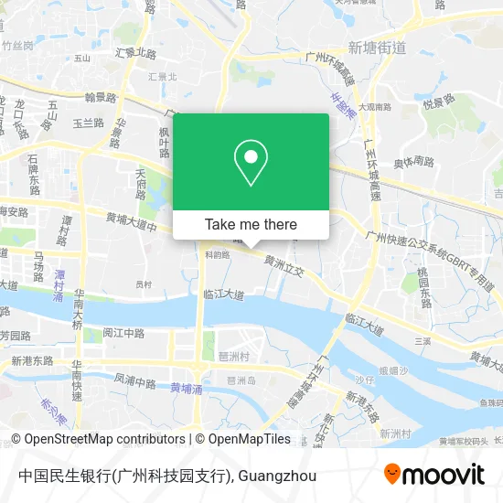 中国民生银行(广州科技园支行) map