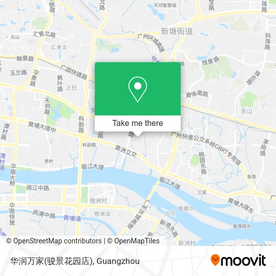 华润万家(骏景花园店) map