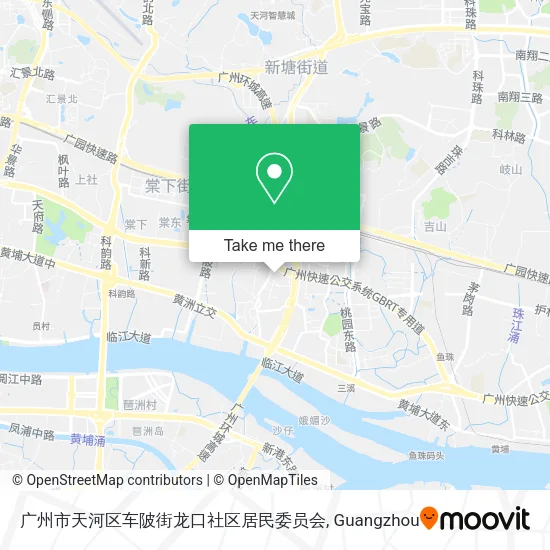广州市天河区车陂街龙口社区居民委员会 map