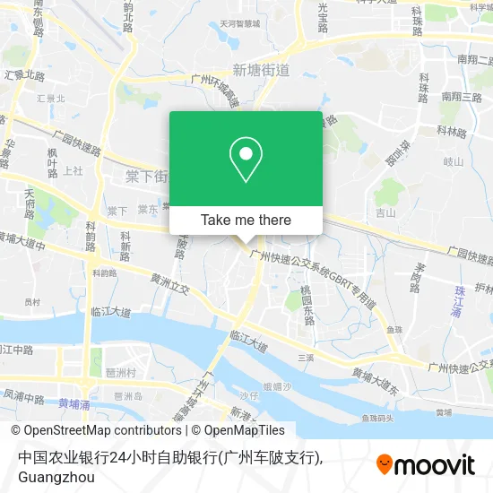 中国农业银行24小时自助银行(广州车陂支行) map