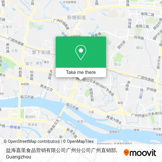 益海嘉里食品营销有限公司广州分公司广州直销部 map