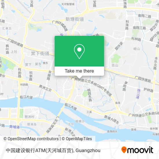 中国建设银行ATM(天河城百货) map