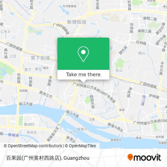 百果园(广州黄村西路店) map