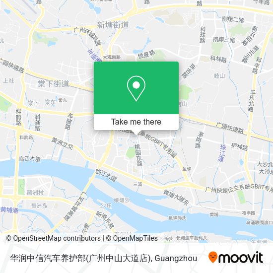 华润中信汽车养护部(广州中山大道店) map