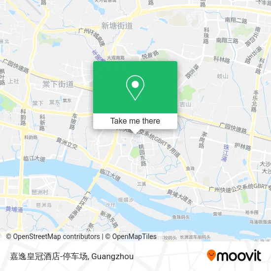 嘉逸皇冠酒店-停车场 map
