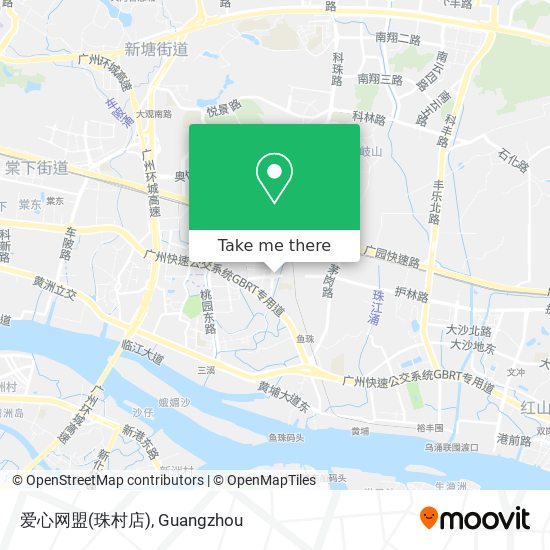 爱心网盟(珠村店) map