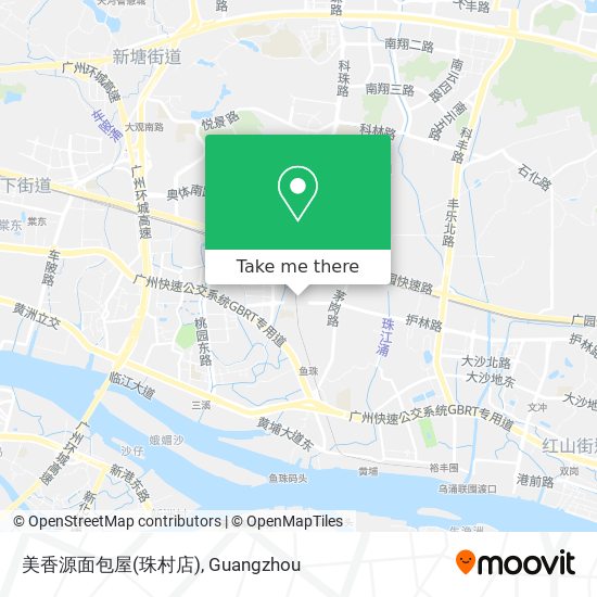 美香源面包屋(珠村店) map